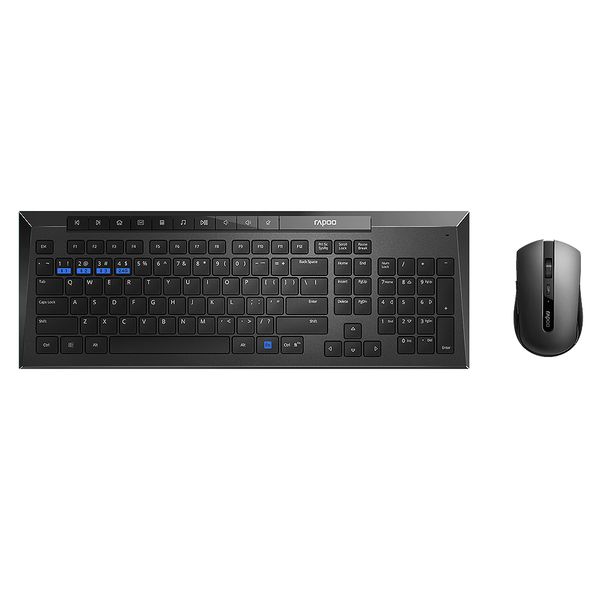 Rapoo 8200M Multi-Mode Wireless Keyboard &amp; Mouse Set