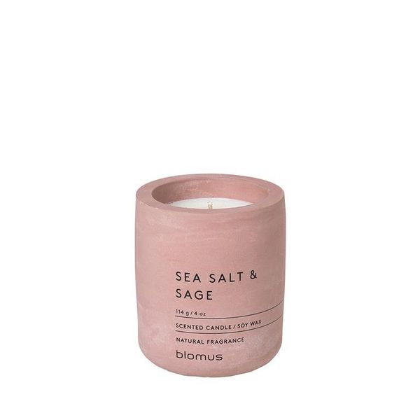 blomus Scented Candle in Container Sea Salt and Sage Pink FRAGA Small