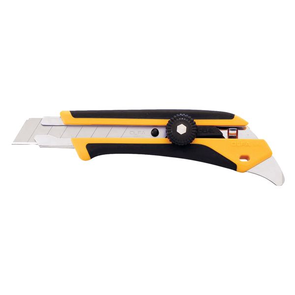 OLFA Cutter Heavy Duty With Rear Pick &amp; Comfort Handle Snap Off Knife
