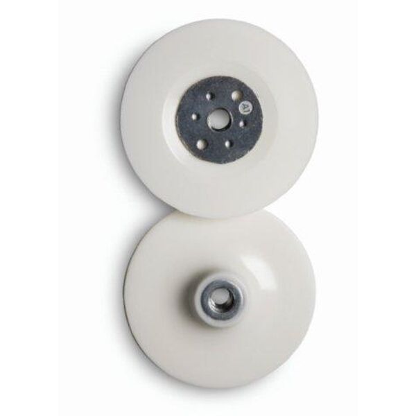 Flexipads Grinder Pad &amp; Nut 100mm 3/8X24Unf White