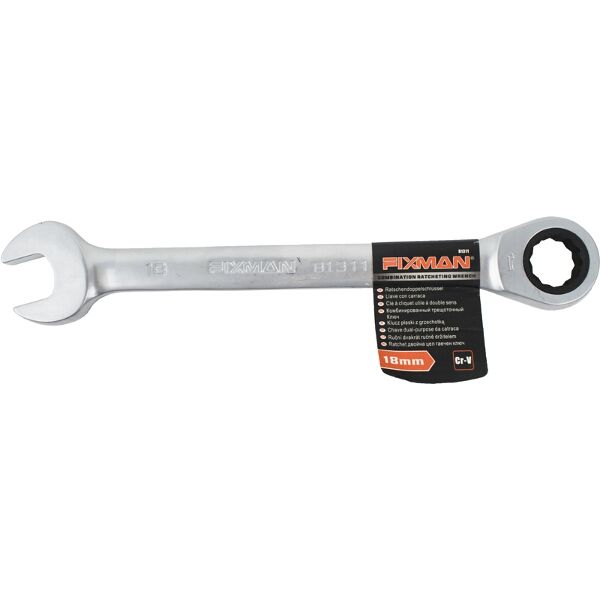 Fixman Combination Ratcheting Wrench 18mm
