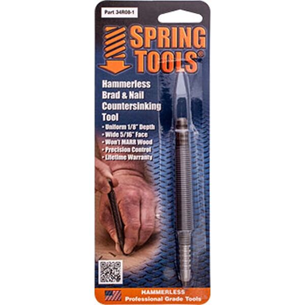 Spring Tool Self Centering Brad Setter With 9/32" Face