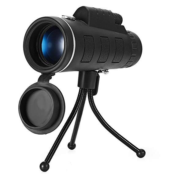 Techme 35x50 Zoom Monocular Lens for Mobile Phone with Mount &amp; Tripod