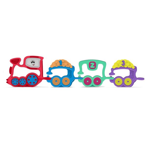 Chicco - Baby Senses Rattle Train 123 - Multi Primary Colours