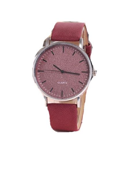 Miss Maxi Burgundy Texture Dial and Strap Analogue Watch