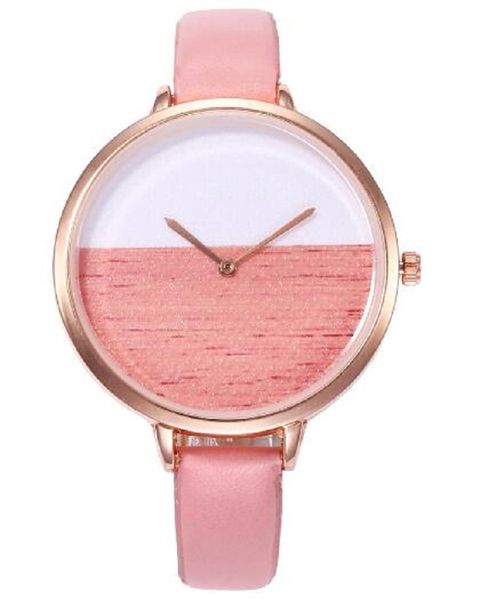 Miss Maxi Pink and White Dial Pink Strap Analogue Watch