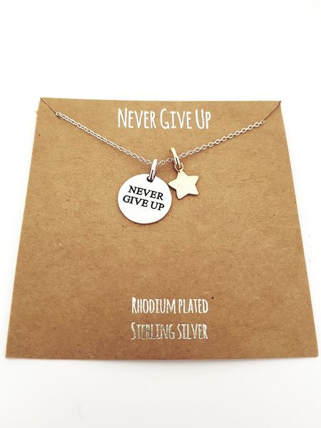Miss Maxi Sterling Silver Novelty Charm Necklace