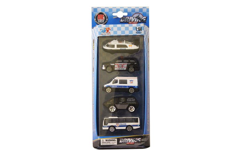 Cottonbox Diecast Emergency Vehicles - Set of 2 - Police