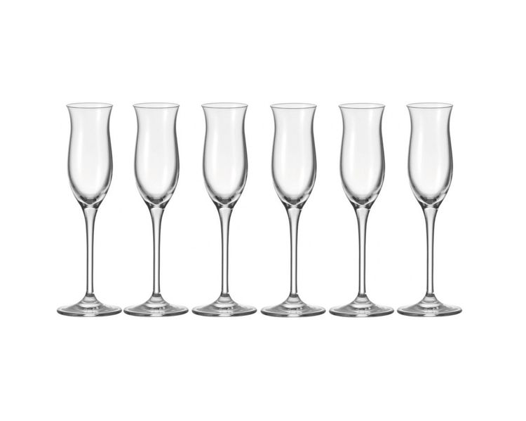 Leonardo Grappa Sherry Port Liqueur Glass CHEERS BAR 90ml - Set of 6