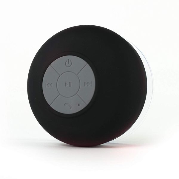Raz Tech Waterproof Bluetooth Mini Shower Speaker With Mic - Black