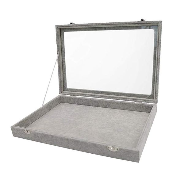 Multifunction Ice Velvet Jewelry Tray Showcase W image