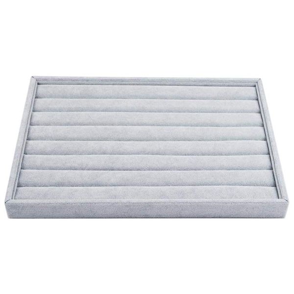 Ice Velvet Ring &amp; Earrings Display Tray - 7 Slot