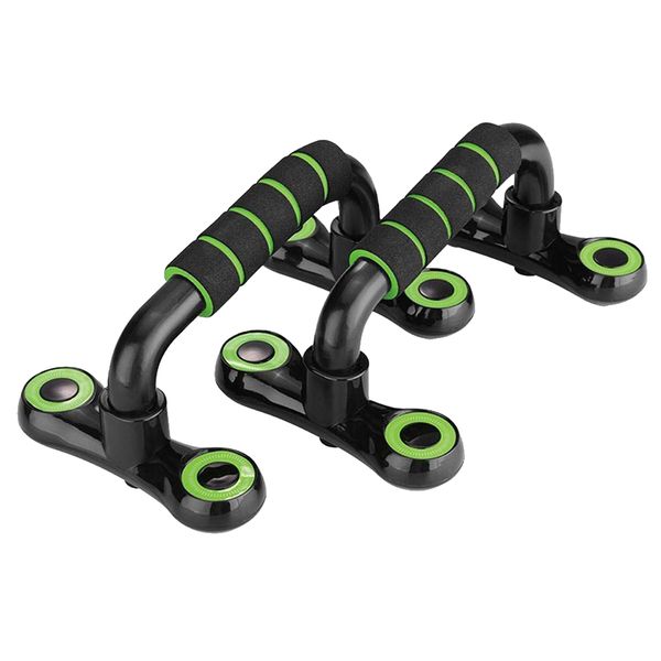 1 Pair Detachable H-Shape Push-up Bars - Green
