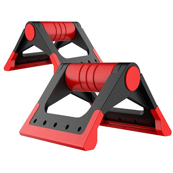 1 Pair Foldable Push-up Support - Red