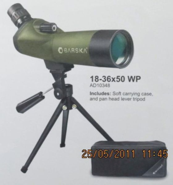 Barska Blackhawk Angled Mc Green Lens W/Tripod &amp; Case 18-36 x 50