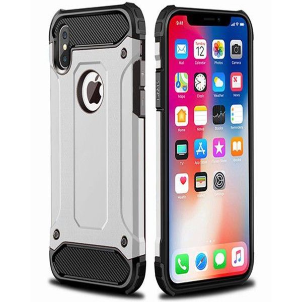 Shockproof Protective Case for iPhone XR - Silver