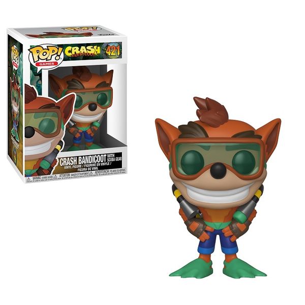 Funko Pop! Games Crash Bandicoot - Crash Bandicoot With Scuba Gear