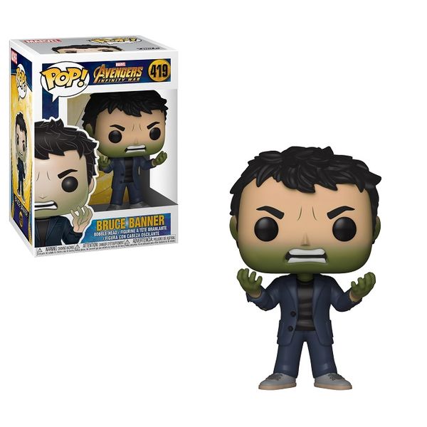 Funko Pop! Marvel Avengers Infinity War - Bruce Banner With Hulk Head