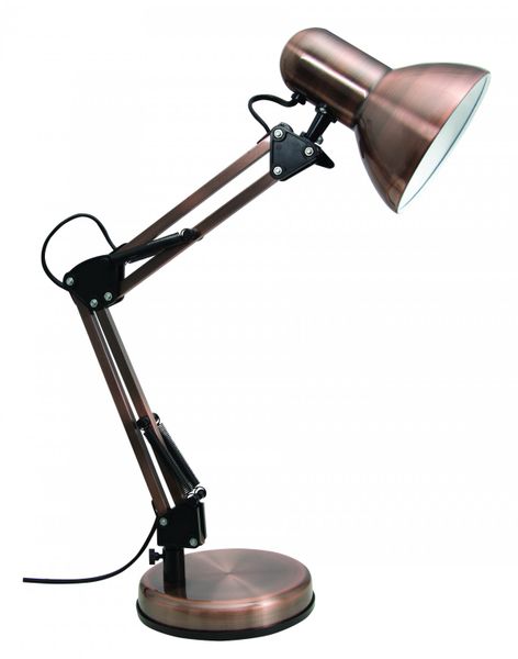 Adjustable Pvc &amp; Metal Desk Lamp Tl053 - Copper