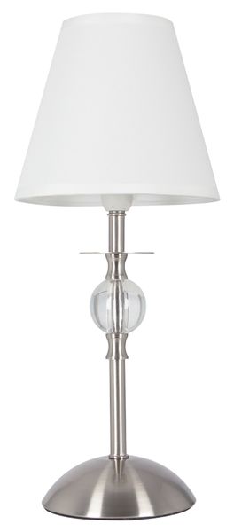 Satin Chrome &amp; Clear Acrylic Table Lamp with Shade -Tl187 Satin Chrome