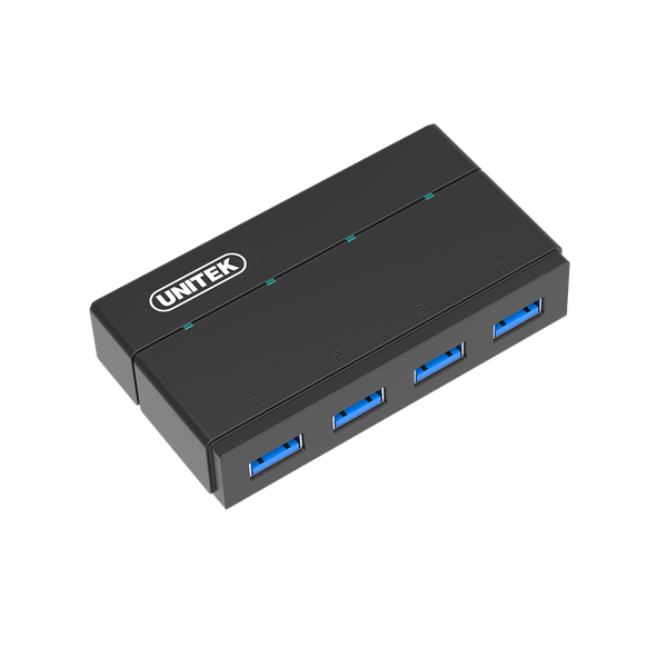 Unitek Usb3.0 4-Port Hub 12V2A Blk (Y-Hb03001)