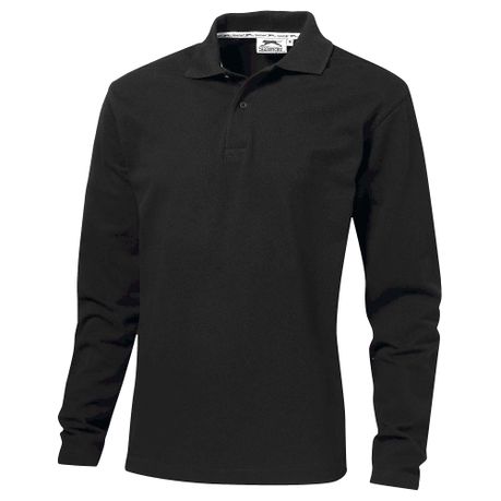 mens long sleeve polo shirts slim fit