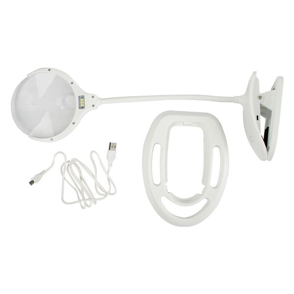 Tork Craft Magnifing Led Usb Rech. Desk Lamp 3X;5X Mag.
