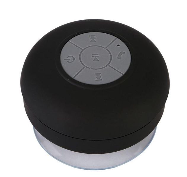 Mini Waterproof Bluetooth Shower Speaker Black