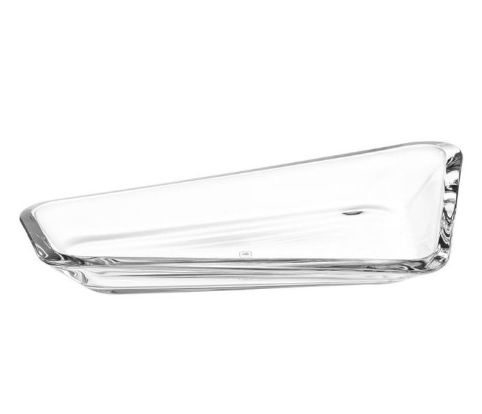 Leonardo Bowl Clear Glass Long Decorative PANAREA 36 cm