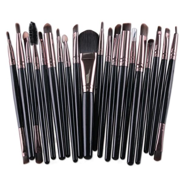 White Professional Mini Makeup Brush Set - 20pc