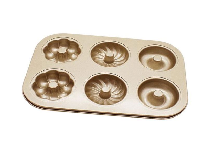 Golden 6 Cavity Doughnut Pan