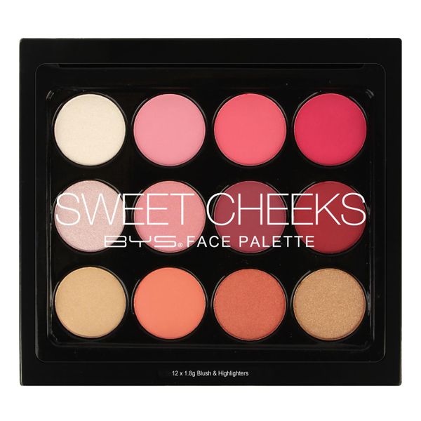 BYS Cosmetics Sweet Cheeks Face Palette 12Pc