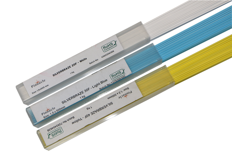 Pinnacle - Silverbraze 20F Flux Coated - White - 1.5 x 500mm