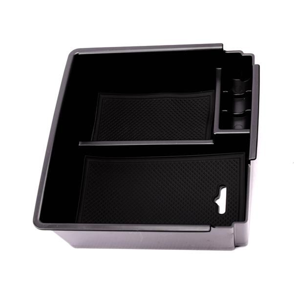 OTOTEC Auto Front Central Armrest Receiving Tray Console Storage Box for Ranger 11-18 Glove Tray Holder with 2 Anti Slip Mat 
