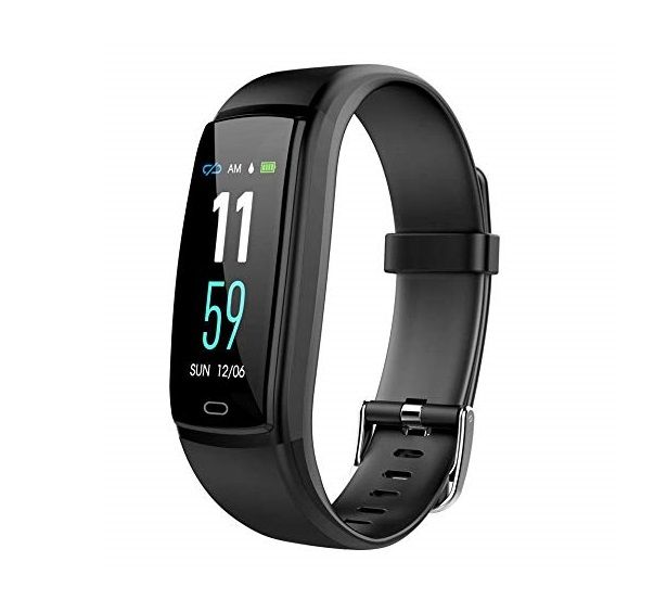 Y9 Blood Pressure Heart Rate Smart Watch - Black