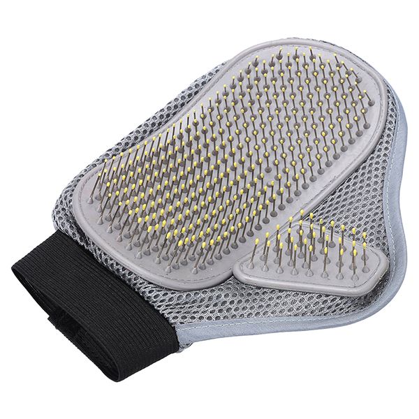Pet Stainless Steel Dog And Cat Massage Deshedding Hair Grooming Glove Mit