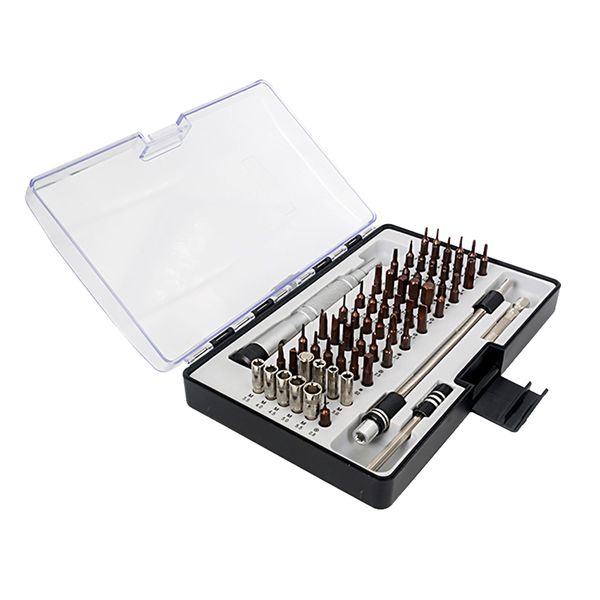 64 in 1 Precision Screwdriver Repair Tool Kit - Black