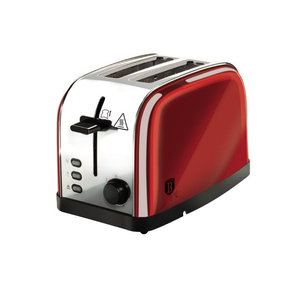 Berlinger Haus 2-Slice Toaster - Burgundy Metallic Line