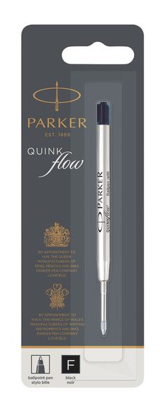 Parker Quink Flow Refill - Ballpoint Pen -Fine Nib - Black Ink