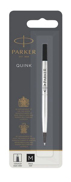 Parker Quink Flow Refill - Rollerball Pen -Medium Nib - Black Ink
