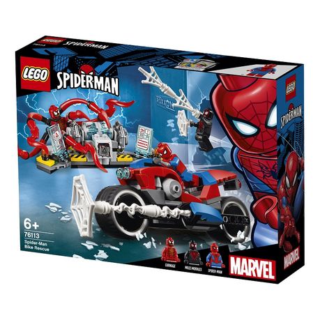 lego spider man bike rescue