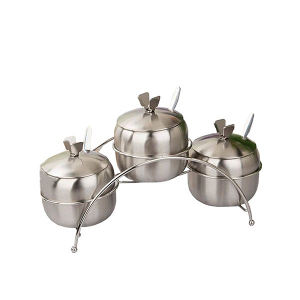 Large Capacity Condiment Container With Spice Rack