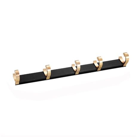 Gold wall clearance mounted coat rack