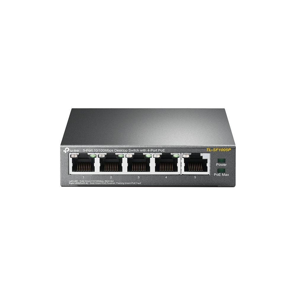 TP-Link 5-Port PoE+ Switch 2個 TP-Link TL-SF1005P 5 Port Desktop POE 10/100 Switch | Shop Today