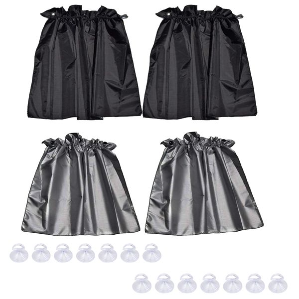 Universal Car Side Window Curtain - Pack of 4