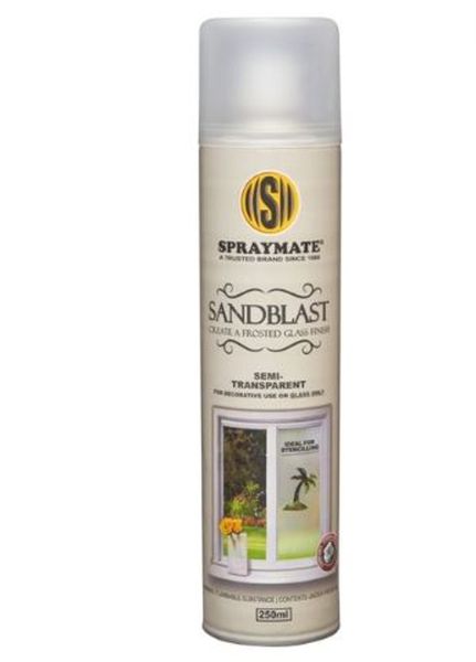 Spraymate Frosted Glass / Sandblast Spray Mist - Grey/Clear (250ml)