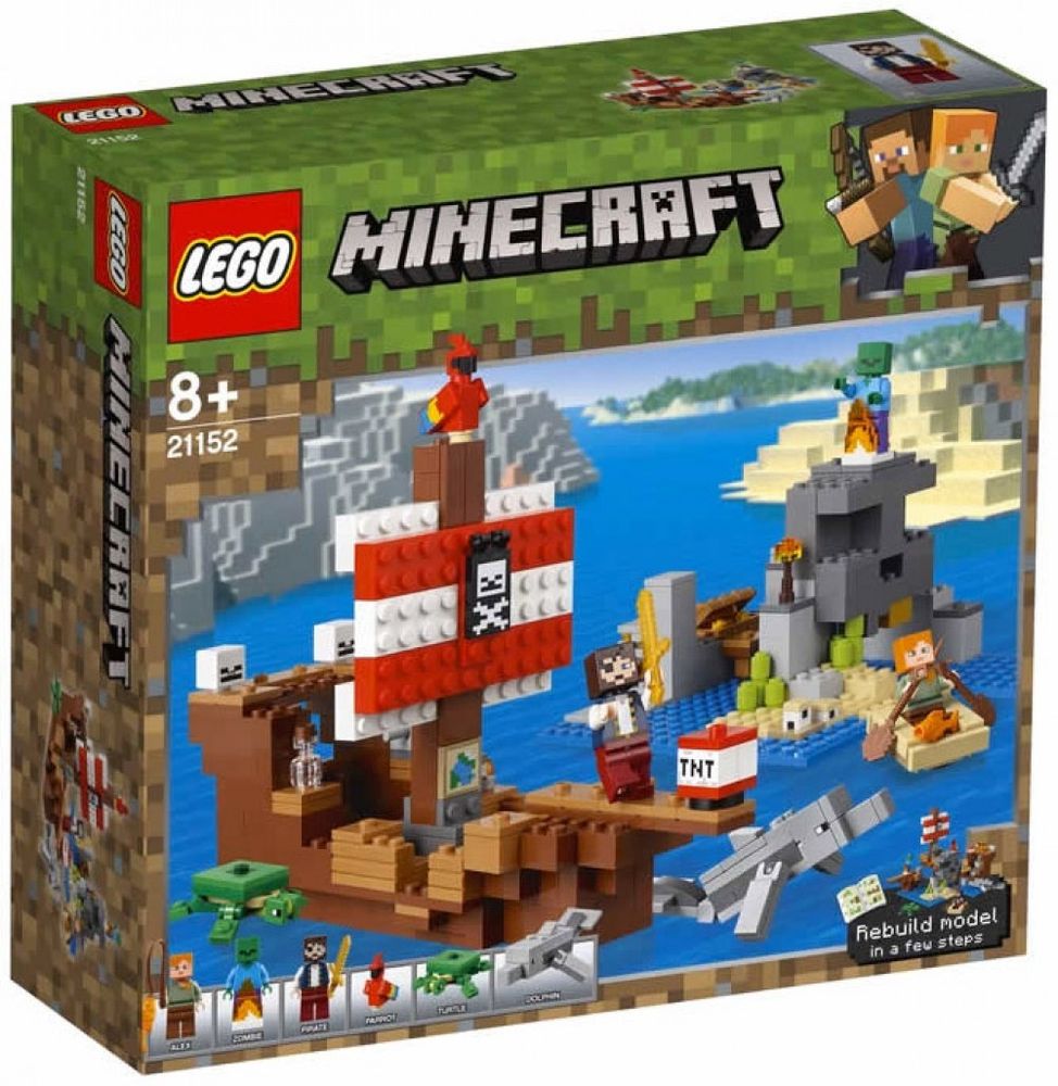 LEGO Minecraft The Pirate Ship Adventure 21152 | Buy Online in South ...