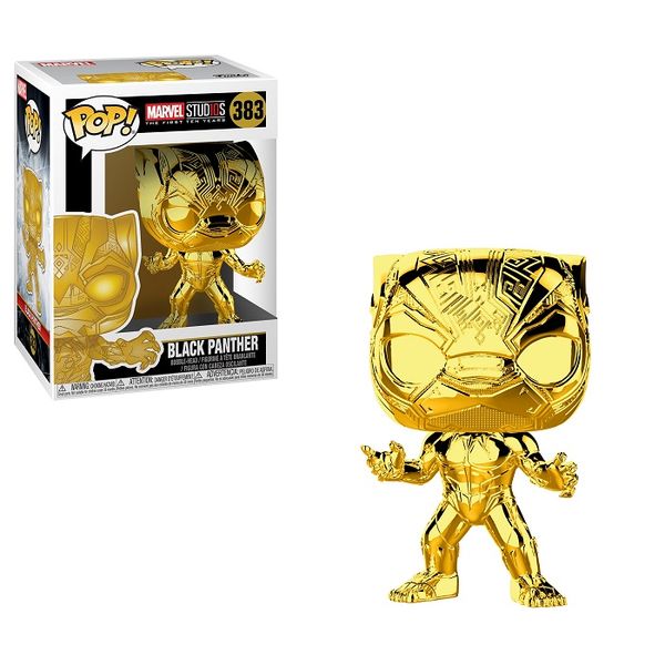 Funko Pop! Marvel:Marvel Studios 10Th Anniversary-Black Panther (Chrome)