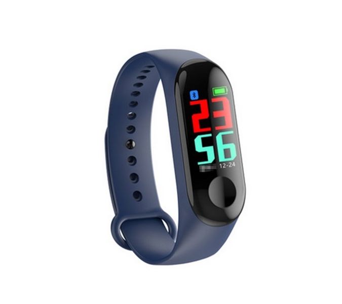M3C Smart Fitness Tracker Heart Rate Smart Bracelet - Blue