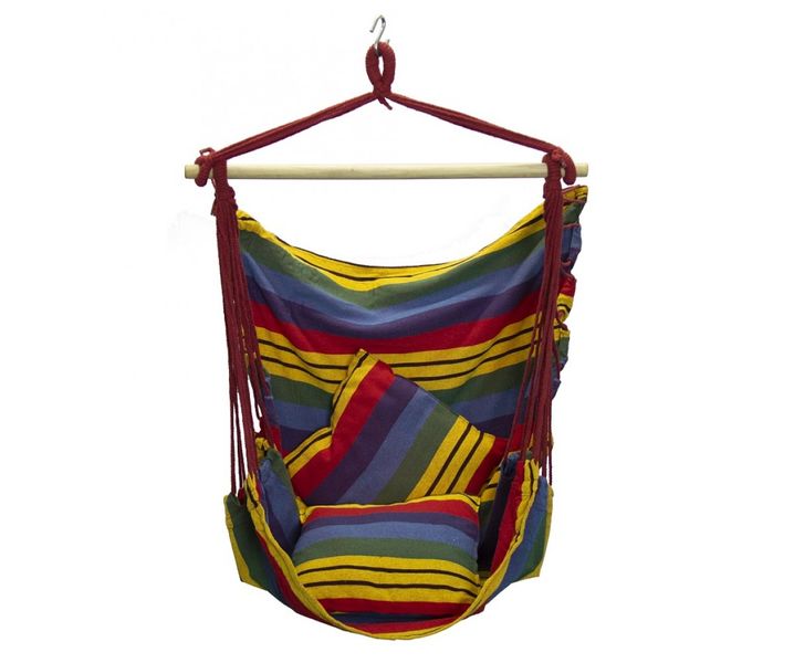 Suite Lifestyle - Hammock Scoop Chair - Red Stripe